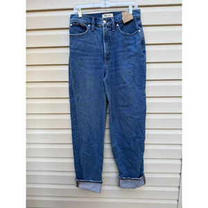 Madewell Perfect Vintage Straight Jeans 28 Tall High Rise NWT 32” Inseam